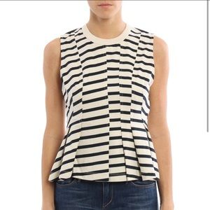 T BY ALEXANDER WANG
Peplum striped tank top